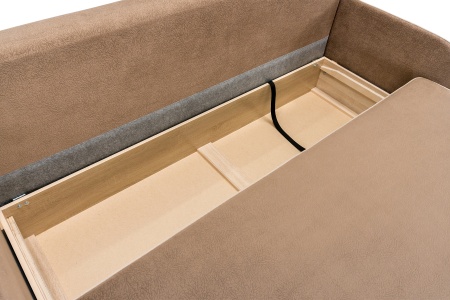 Диван еврокнижка Лозанна коричневый