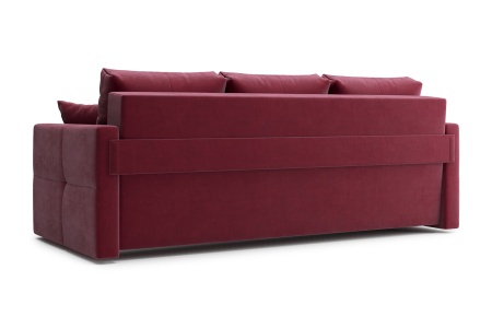Диван еврокнижка Вита 3-х местный бордовый