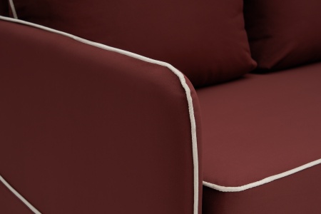 Диван еврокнижка Энерджи 3-х местный бордовый
