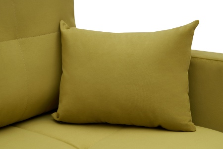 Диван еврокнижка Вита 3-х местный горчичный