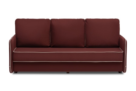 Диван еврокнижка Энерджи 3-х местный бордовый