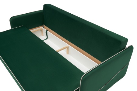 Диван еврокнижка Энерджи 3-х местный изумрудный