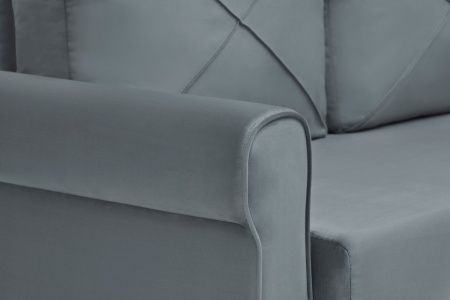 Диван еврокнижка Лира темно-серый