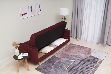 Диван книжка Фиеста Лайт бордовый