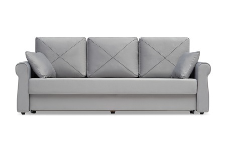 Диван еврокнижка Лира 3-х местный серый