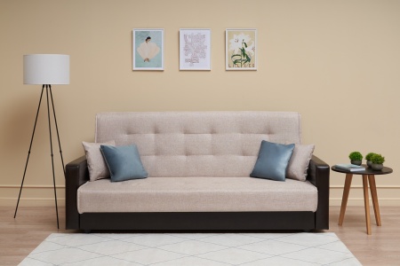 Диван книжка Лондон рогожка бежевая