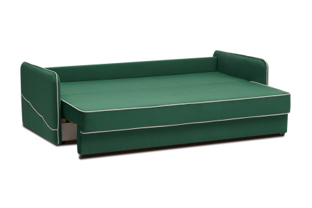 Диван еврокнижка Энерджи 3-х местный изумрудный