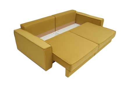 Диван тик-так Сохо 3-х местный горчичный