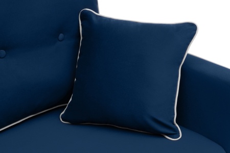 Диван еврокнижка Леон 3-х местный темно-синий