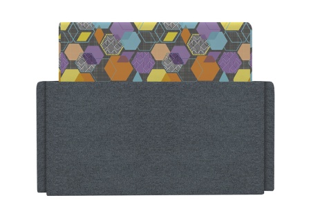 Диван выкатной Виктория-5 с узором серый