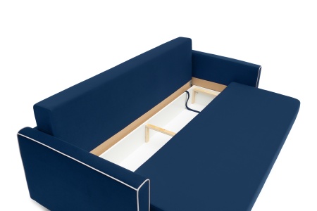 Диван еврокнижка Леон 3-х местный темно-синий