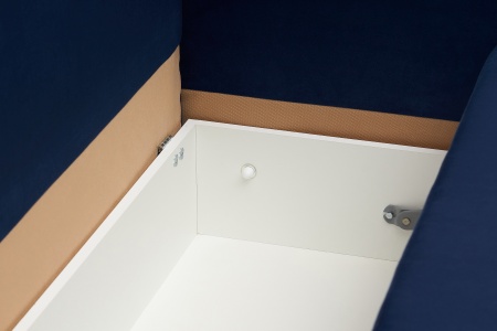 Диван тик-так Сохо 3-х местный темно-синий