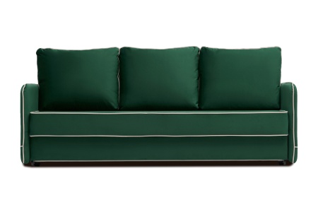 Диван еврокнижка Энерджи 3-х местный изумрудный