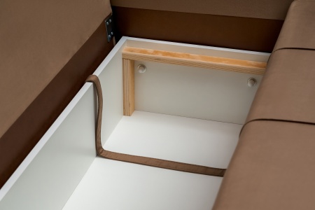 Диван еврокнижка Колибри 3-х местный коричневый