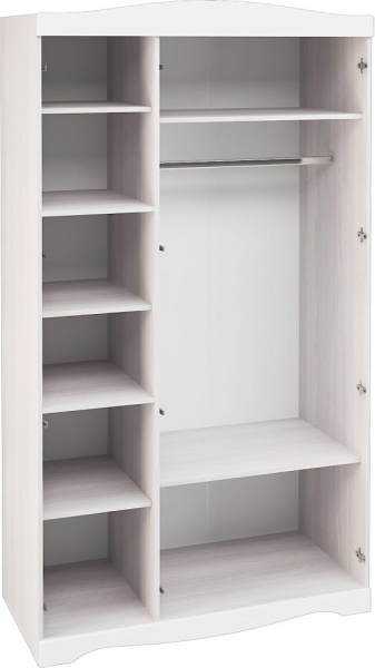 Спальный гарнитур Флора МДФ Белый софт/Ясень анкор светлый