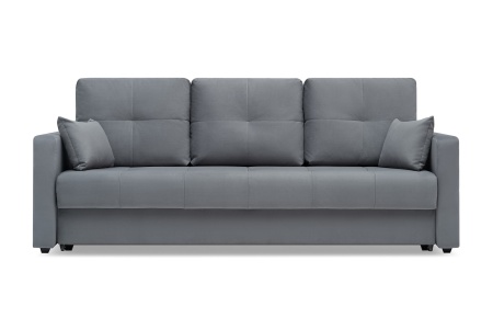 Диван еврокнижка Вита 3-х местный темно-серый