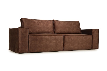 Диван еврокнижка Лофт коричневый