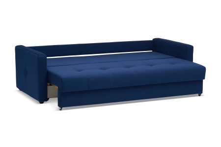 Диван еврокнижка Вита 3-х местный темно-синий