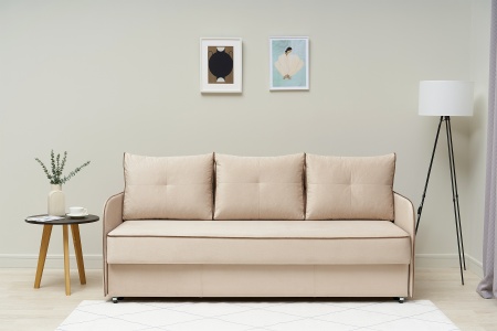 Диван еврокнижка Лозанна бежевый