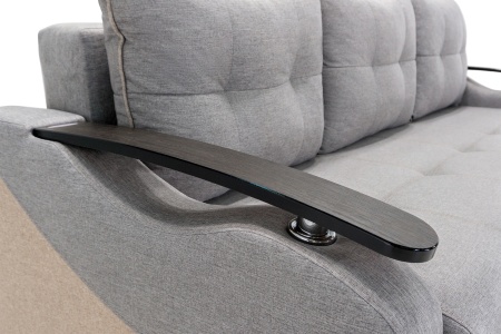 Диван еврокнижка Венеция серый