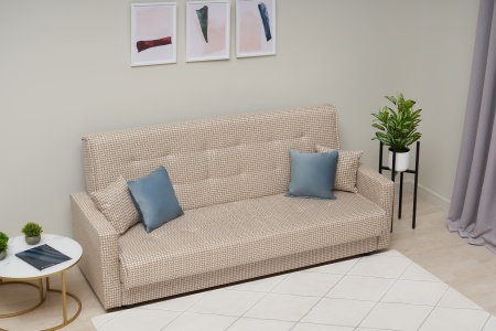 Диван книжка Лондон-2 рогожка микс бежевая