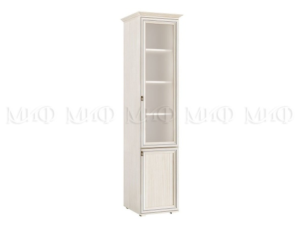 Пенал со Стеклом Элит-2 МДФ (Ш-525 мм x Г-577 мм х В-2185 мм)/Разные Цвета
