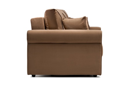 Диван еврокнижка Лира 3-х местный коричневый