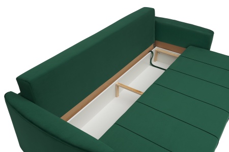 Диван еврокнижка Колибри 3-х местный изумрудный