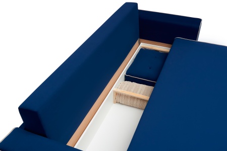 Диван еврокнижка Берген 3-х местный темно-синий