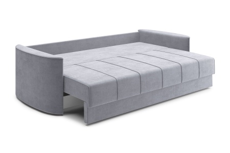 Диван еврокнижка Колибри 3-х местный серый