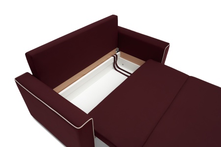 Диван еврокнижка Берген бордовый