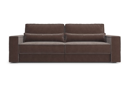 Диван тик-так Сохо 3-х местный коричневый