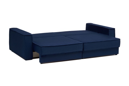 Диван тик-так Сохо 3-х местный темно-синий