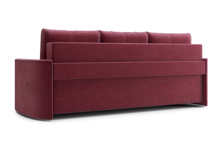Диван еврокнижка Колибри 3-х местный бордовый