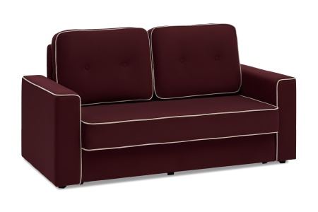 Диван еврокнижка Берген бордовый