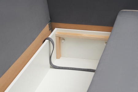 Диван еврокнижка Энерджи 3-х местный темно-серый