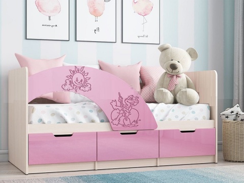 Кровать Юниор-3 Разные Цвета и Рисунок/Ш-1635 мм x Г-850 мм х В-800 мм