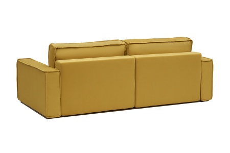 Диван тик-так Сохо 3-х местный горчичный