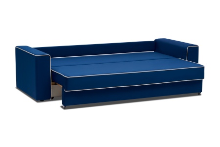 Диван еврокнижка Берген 3-х местный темно-синий