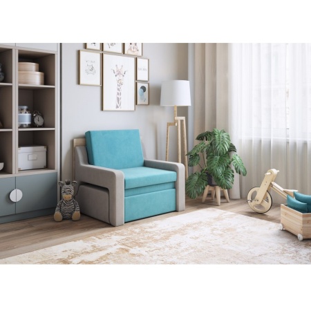 Диван 3в1 Смарт 1, бирюзовый