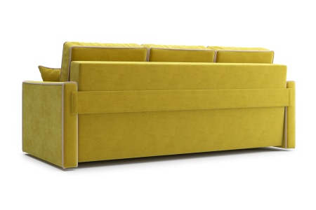 Диван еврокнижка Леон 3-х местный горчичный