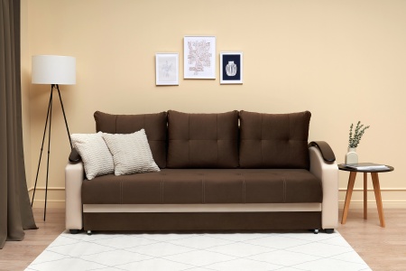 Диван еврокнижка София коричневый