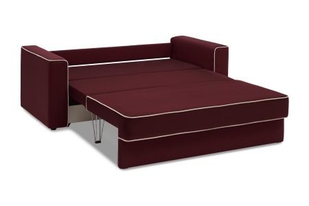Диван еврокнижка Берген бордовый