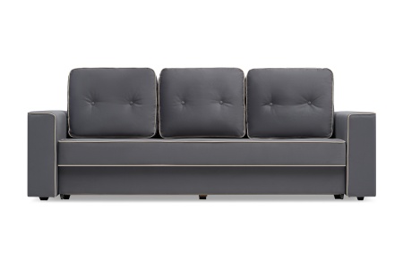 Диван еврокнижка Берген 3-х местный темно-серый