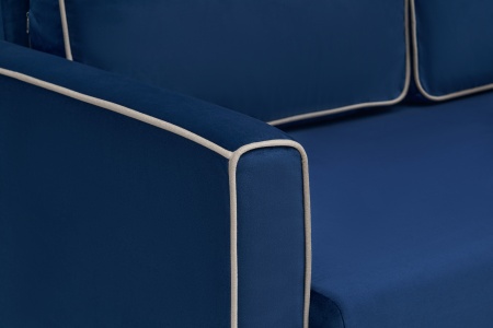 Диван еврокнижка Леон темно-синий