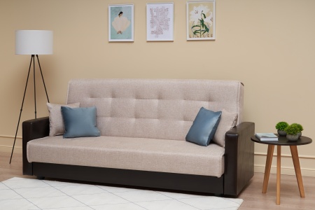 Диван книжка Лондон рогожка бежевая