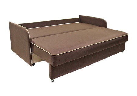 Диван еврокнижка Лозанна велюр коричневый