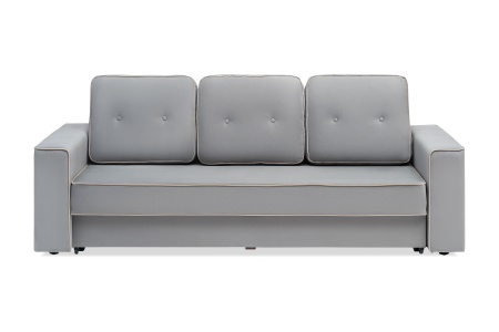 Диван еврокнижка Берген 3-х местный серый