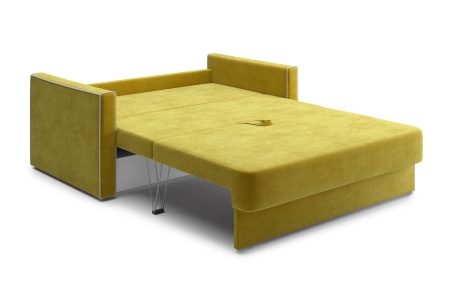 Диван еврокнижка Леон горчичный