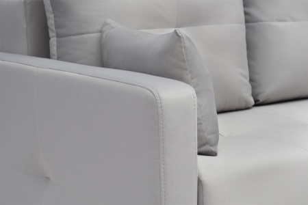 Диван еврокнижка Вита 3-х местный серый